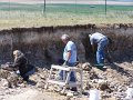 No 114 Helena Montana. Diane, Kevin and Larry removing gravel for screening. 